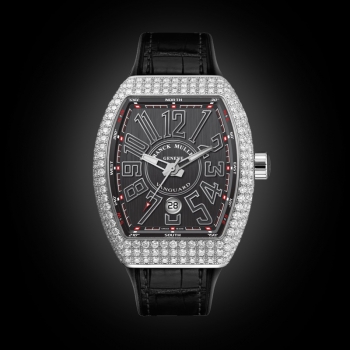 Franck Muller V41 Steel Full Diamonds