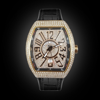 Franck Muller Vanguard Rose Gold Full Diamonds
