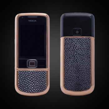 NOKIA 8800E 24K ROSE GOLD STINGRAY BLACK