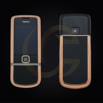 NOKIA 8800E VÀNG HỒNG DA ĐEN FULL ĐÁ CHÍNH HÃNG