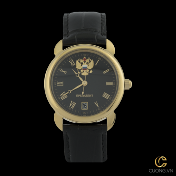 Đồng hồ Poljot President Gold Black