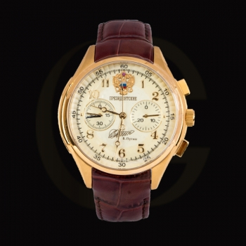 ĐỒNG HỒ PRESIDENT PUTIN CHRONOGRAPH LATIN NUMBER YELLOW