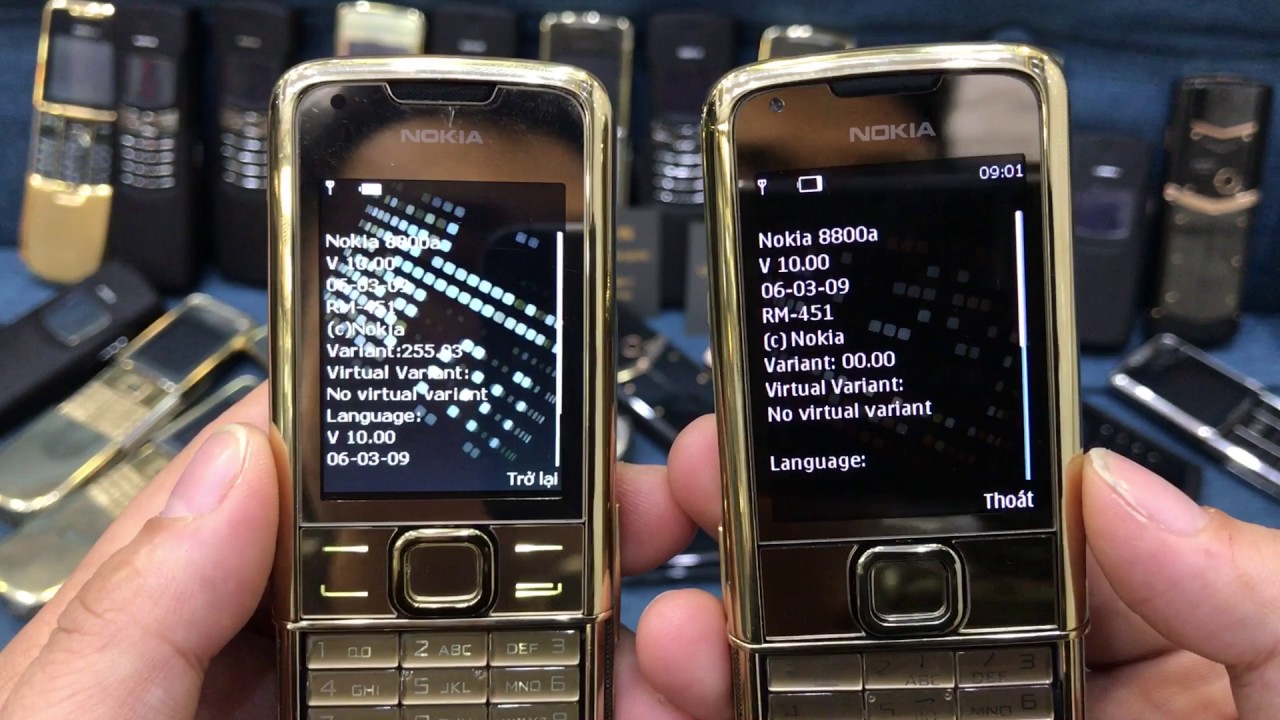 so sánh Nokia 8800 main A và main E