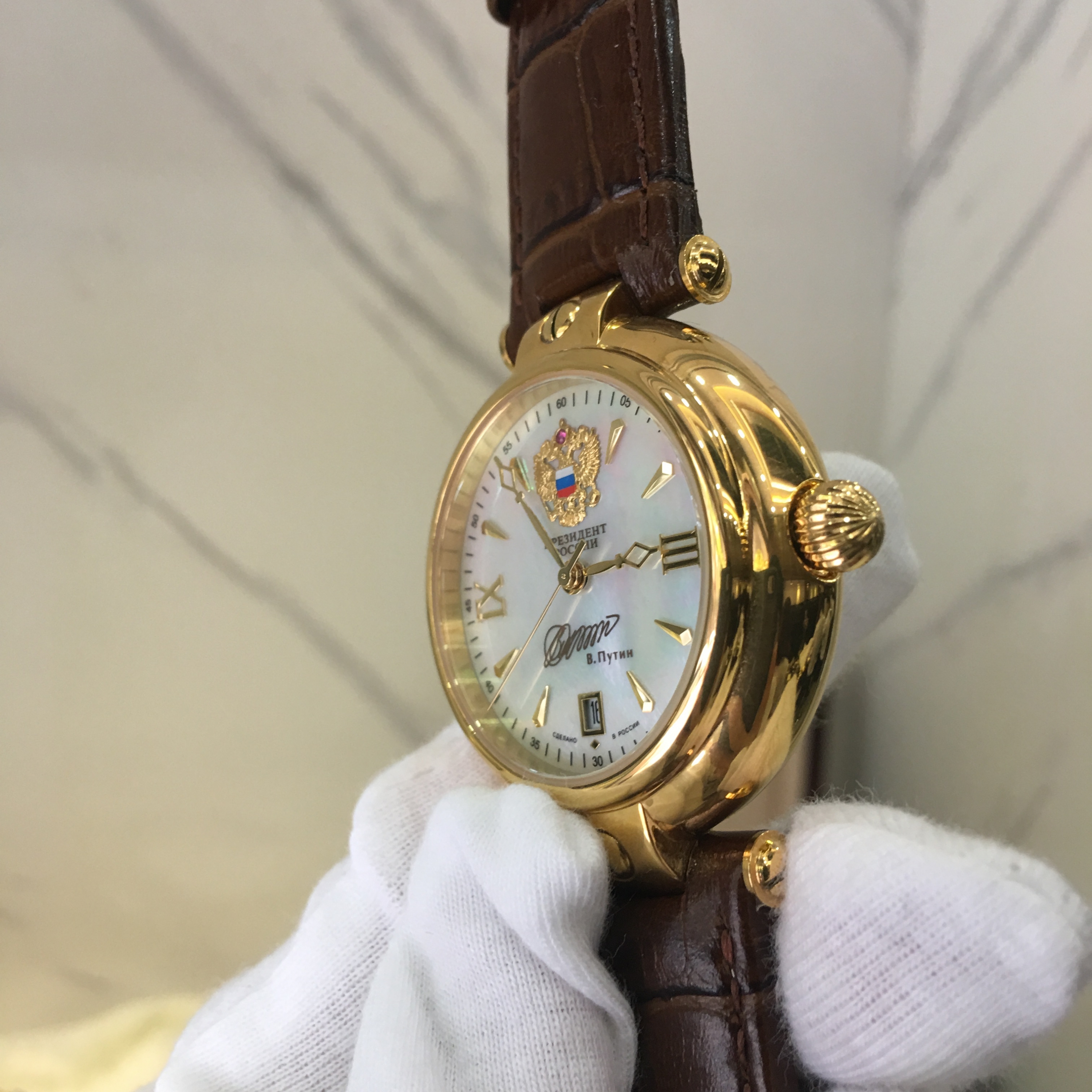 Đồng hồ Poljot President Putin Gold Pearl 01