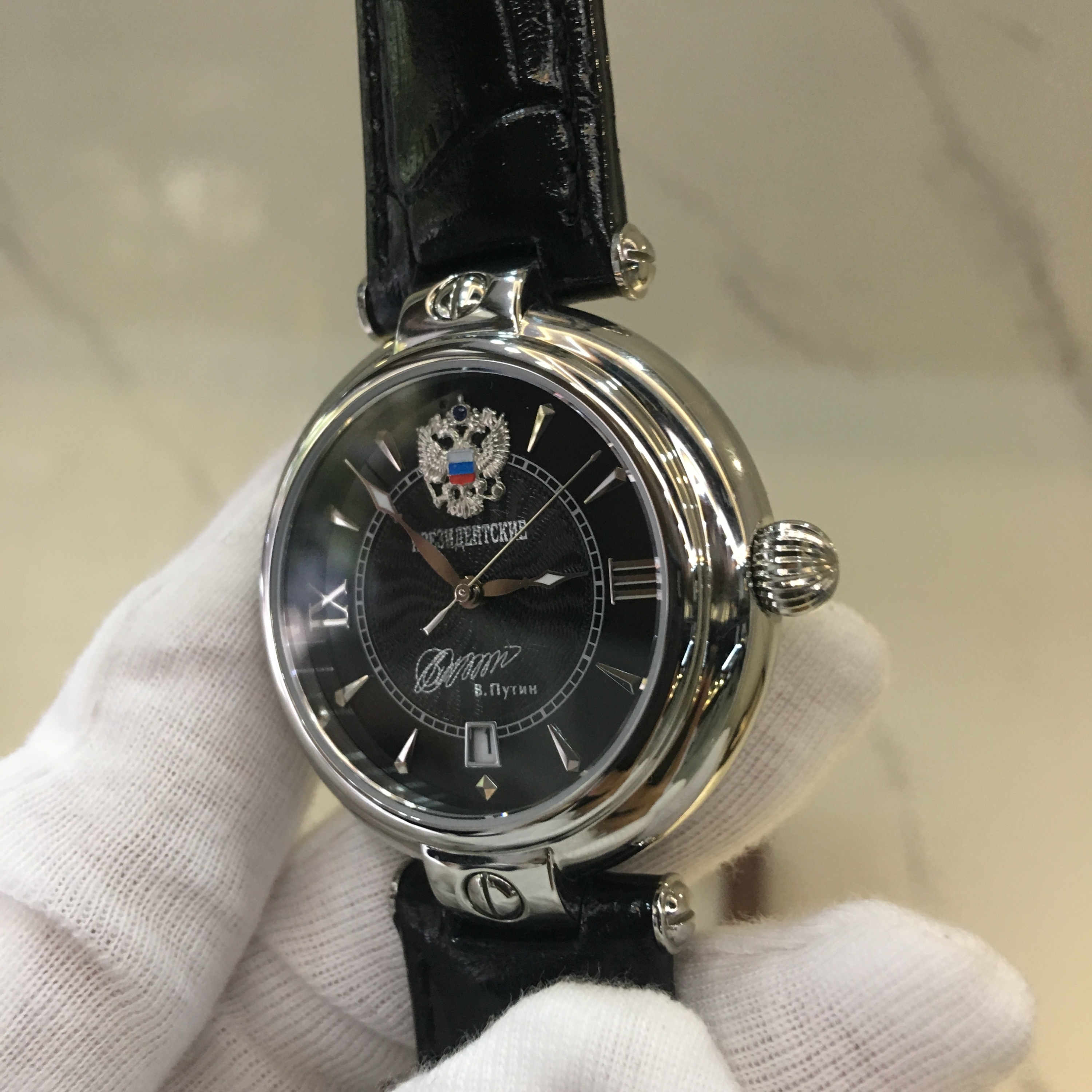 Đồng hồ Putin Silver Black 01