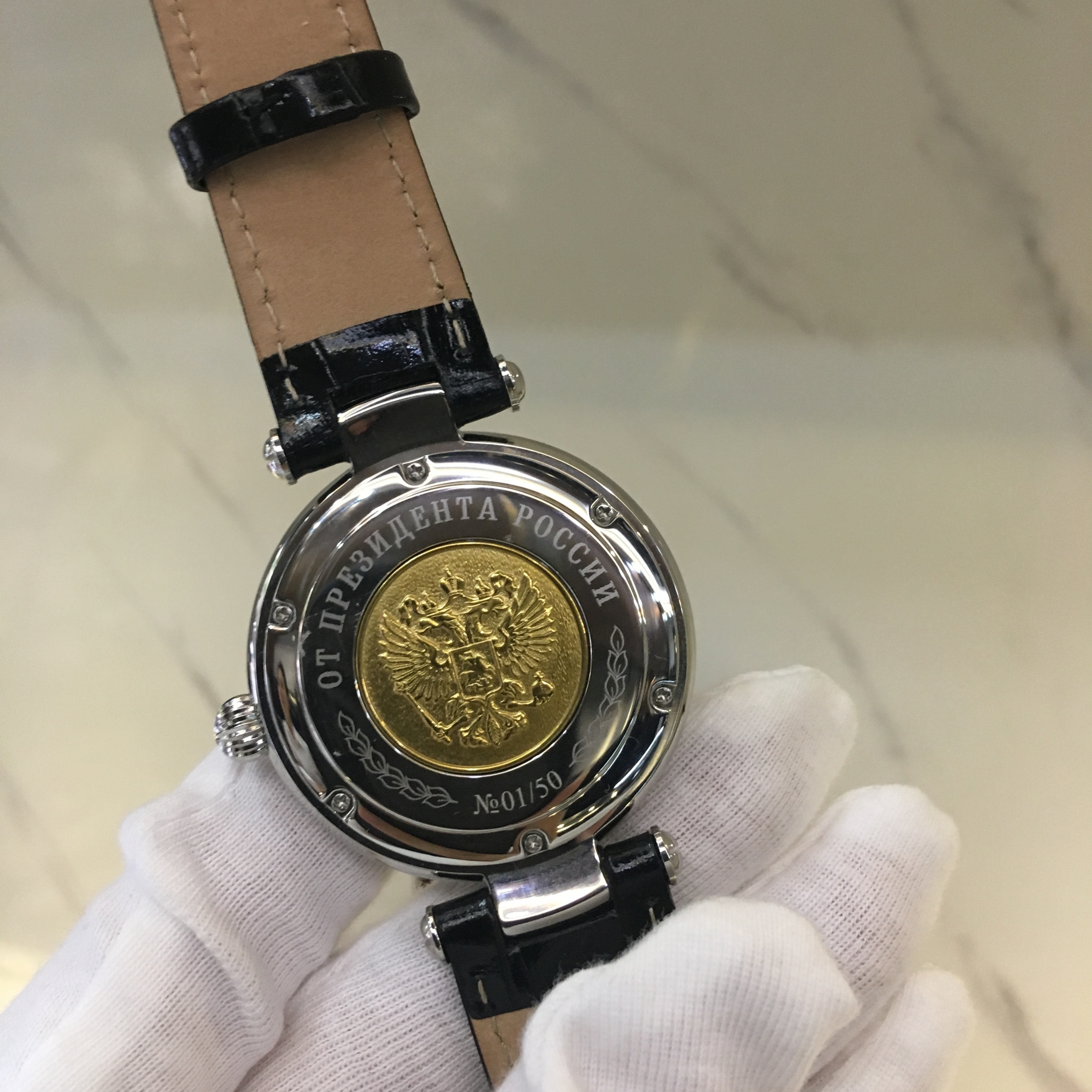 Đồng hồ Putin Silver Black 02