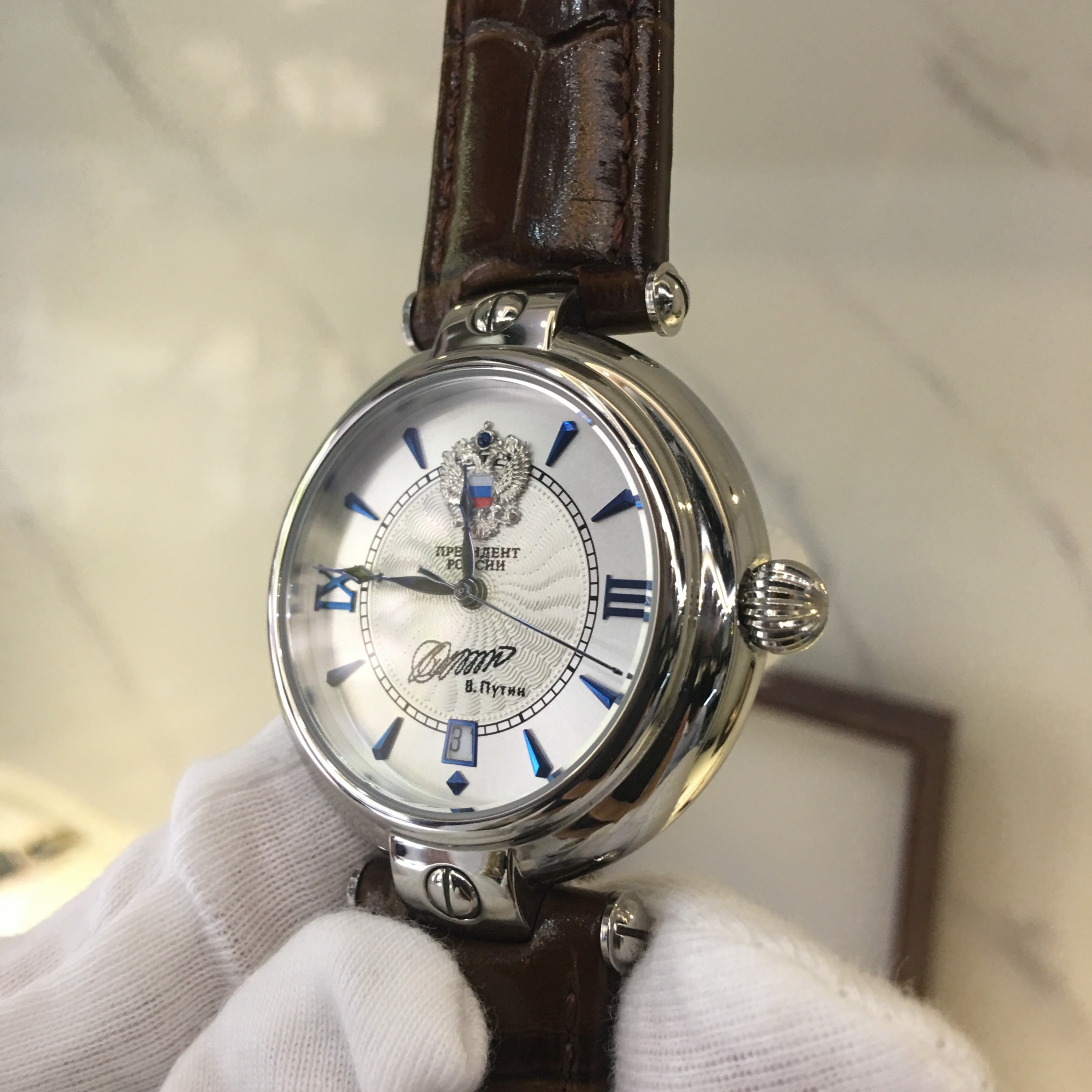 Đồng hồ Putin Sliver Blue Ruby 02