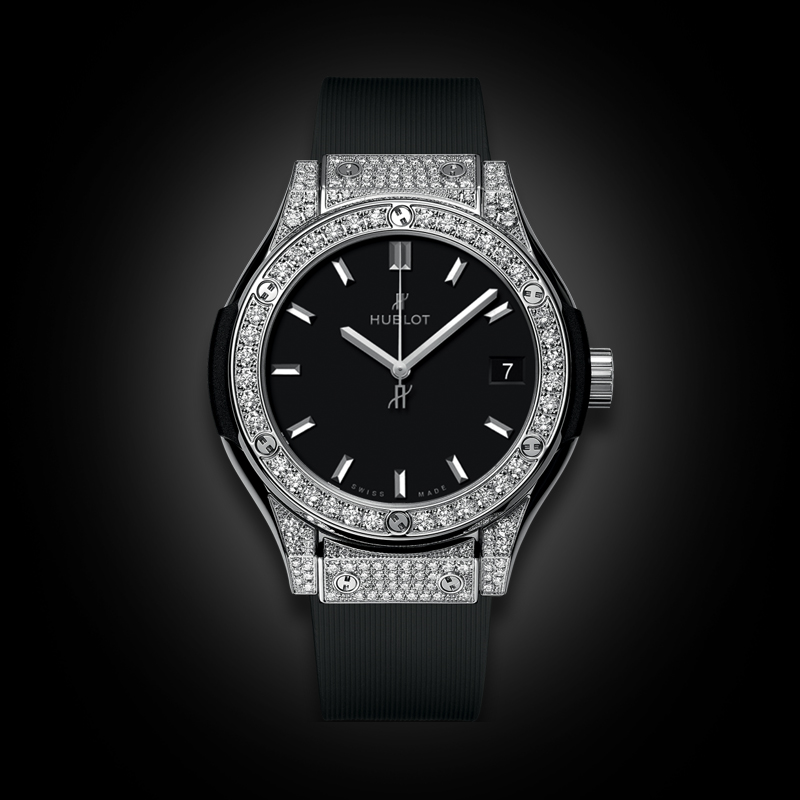 Hublot Classic Titanium 33mm Pavé