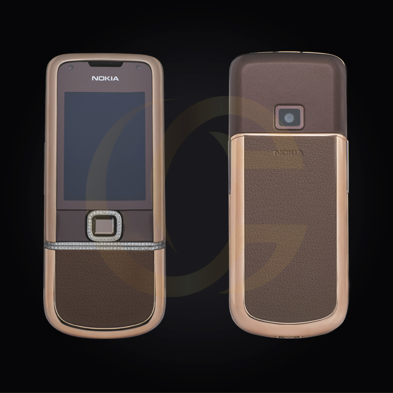 NOKIA 8800E VÀNG HỒNG DA NÂU FULL ĐÁ CHÍNH HÃNG