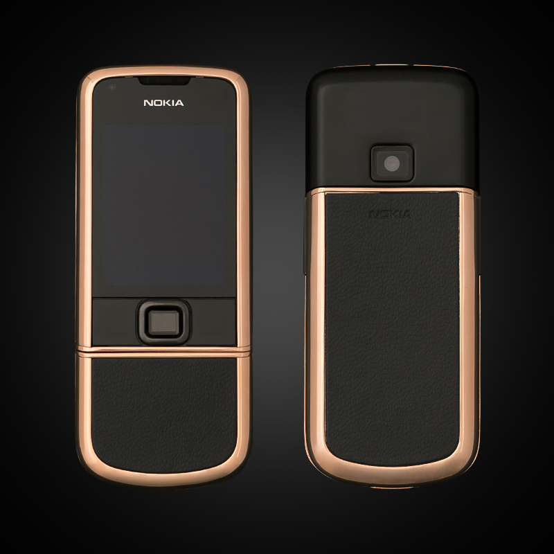 NOKIA 8800E VÀNG HỒNG DA ĐEN CHÍNH HÃNG