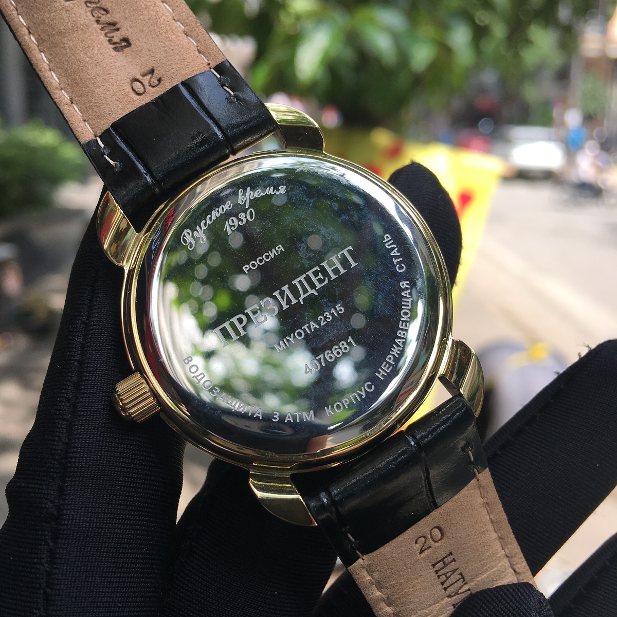 Đồng hồ Poljot President Gold Black 02