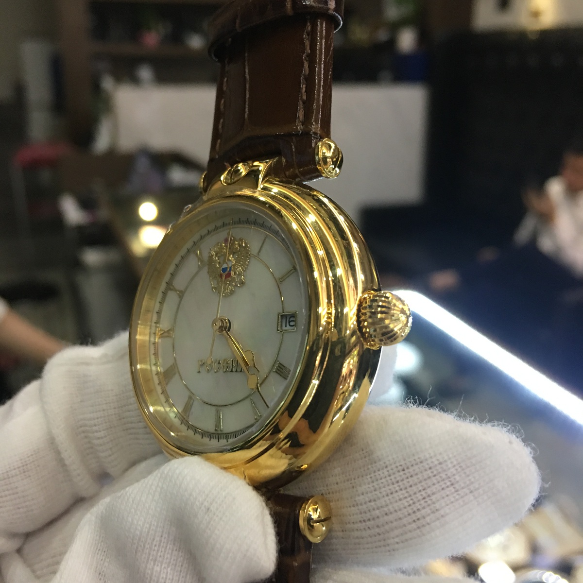 Đồng hồ Poljot President Gold Pearl 04