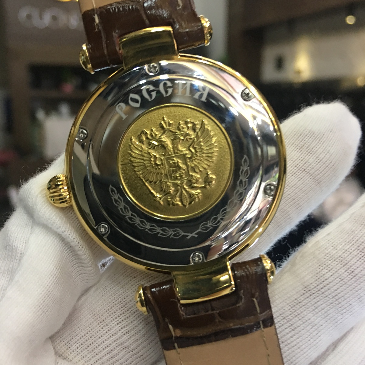 Đồng hồ Poljot President Gold Pearl 05