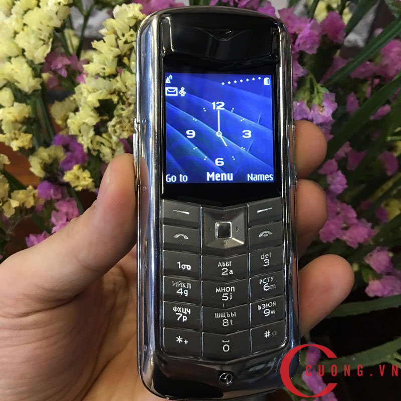 VERTU CŨ CONSTELLATION DA CÁ SẤU MÀU ĐEN